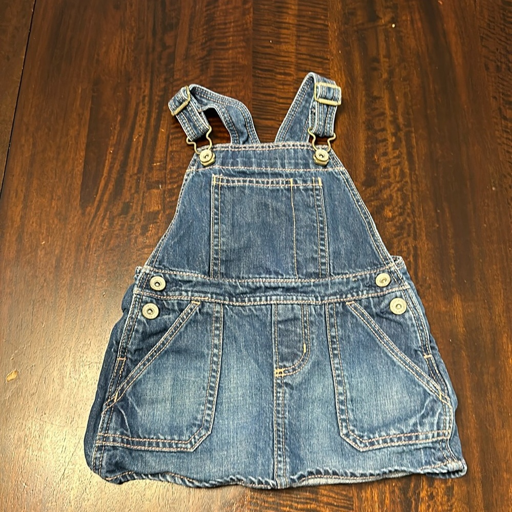 Toddler 18-24 months denim overall skirt